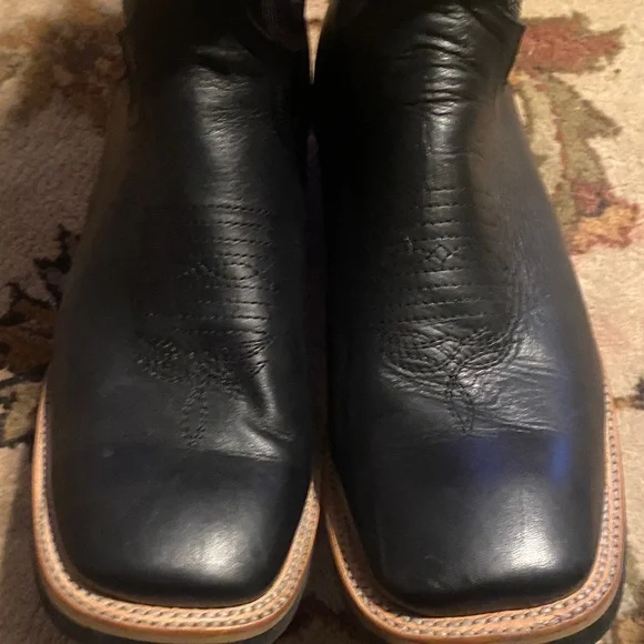 Ferrini Cowboy Boots, Men's Genuine Leather Square Toe Western Stitch men’s 11EE - Picture 3 of 15